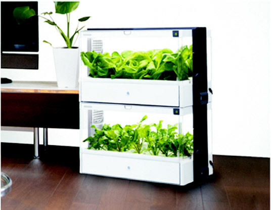 일본 U-ING사의 가정용 채소 재배기. U-ING 홈페이지